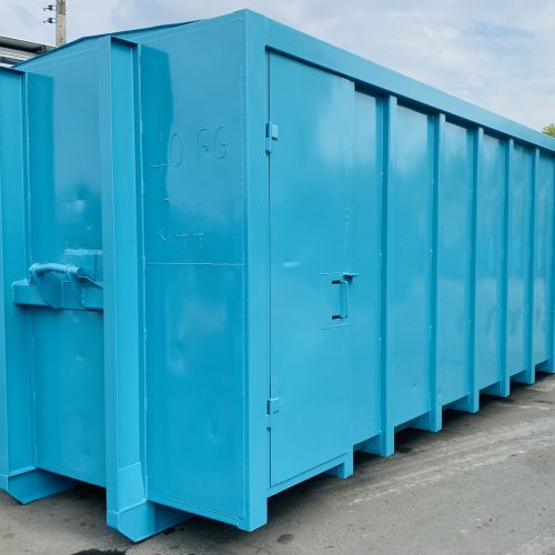 benne pneus usagés stockage